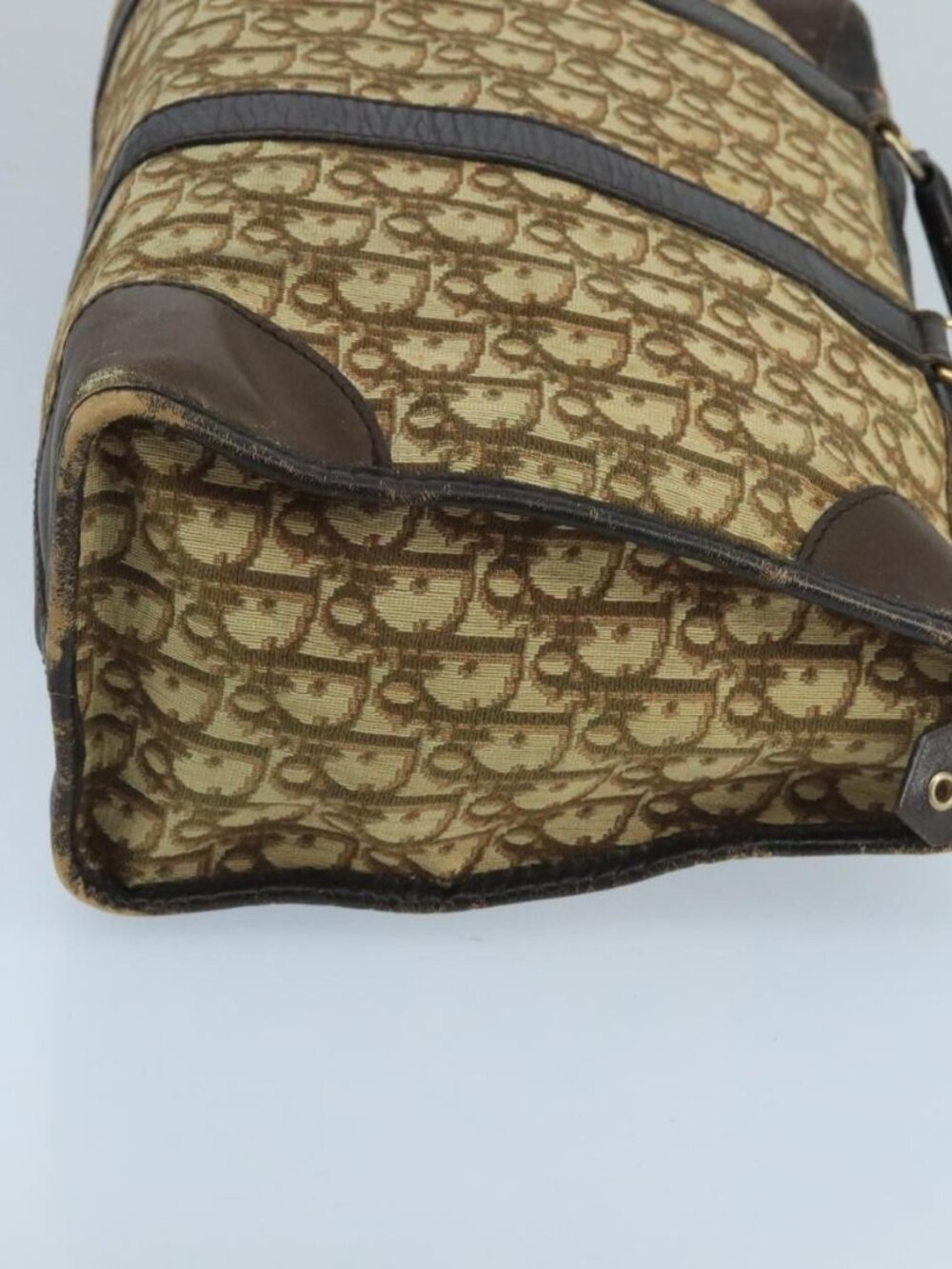 Christian Dior Trotter Canvas Boston Bag Brown Auth 105123 - Picture 5 of 16